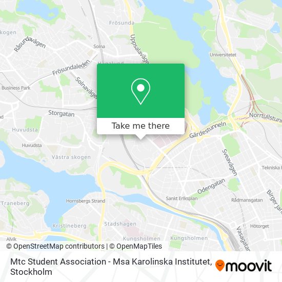 Mtc Student Association - Msa Karolinska Institutet map