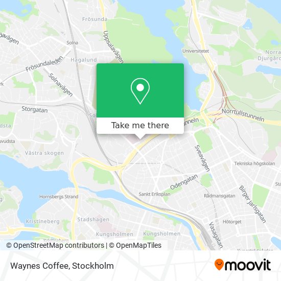 Waynes Coffee map