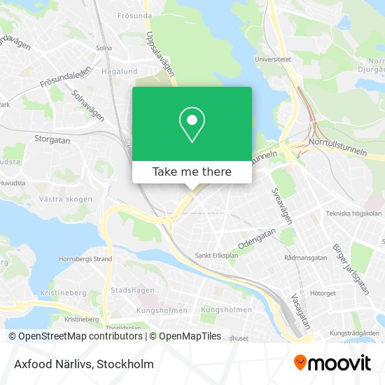 Axfood Närlivs map