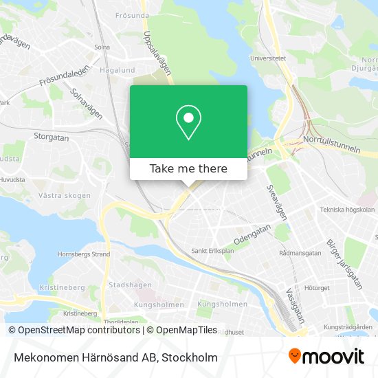 Mekonomen Härnösand AB map