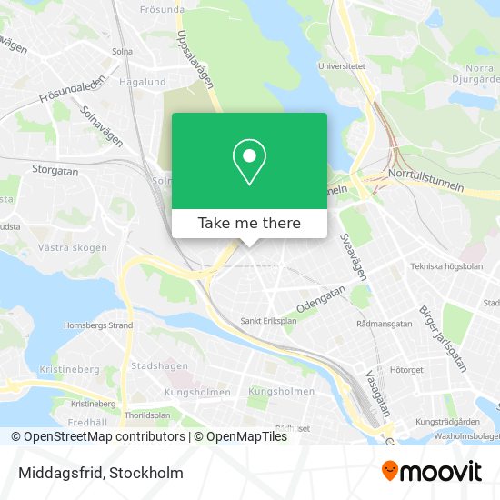 Middagsfrid map