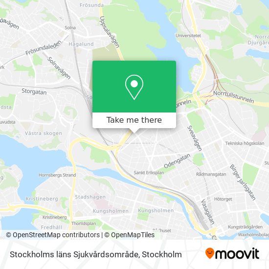 Stockholms läns Sjukvårdsområde map