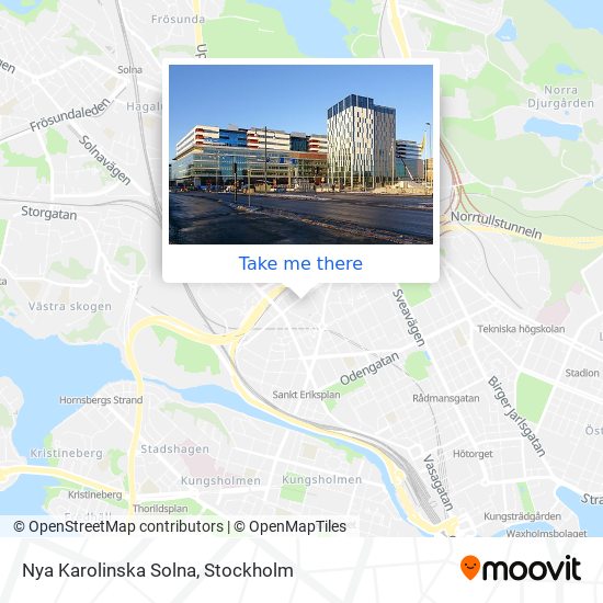 Nya Karolinska Solna map