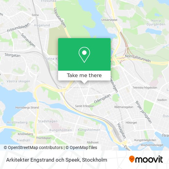 Arkitekter Engstrand och Speek map