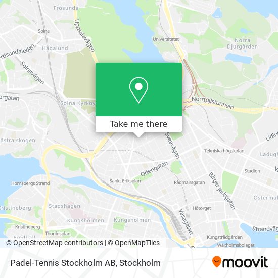 Padel-Tennis Stockholm AB map