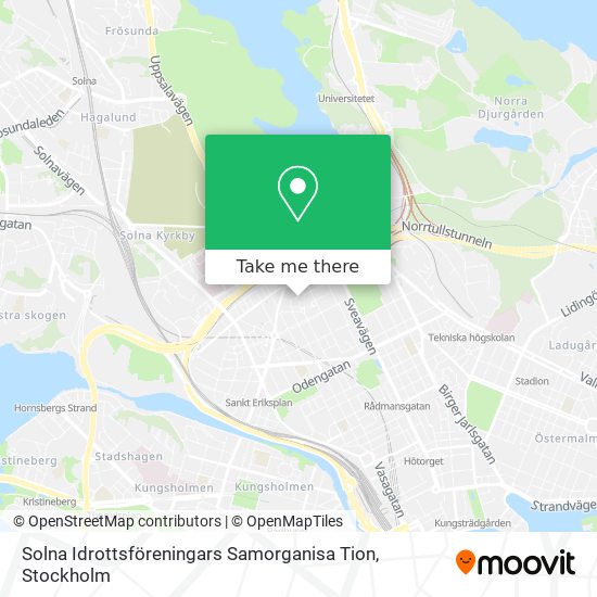 Solna Idrottsföreningars Samorganisa Tion map