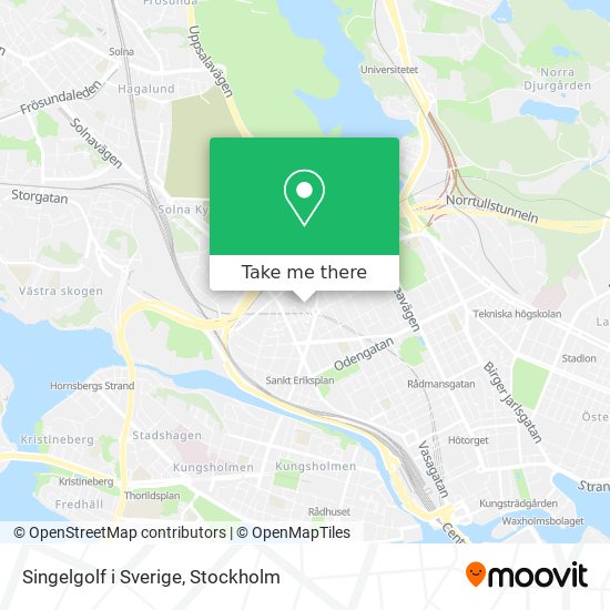 Singelgolf i Sverige map