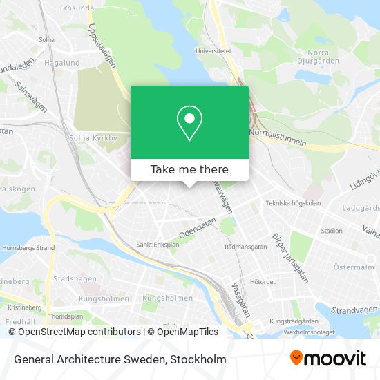 General Architecture Sweden map