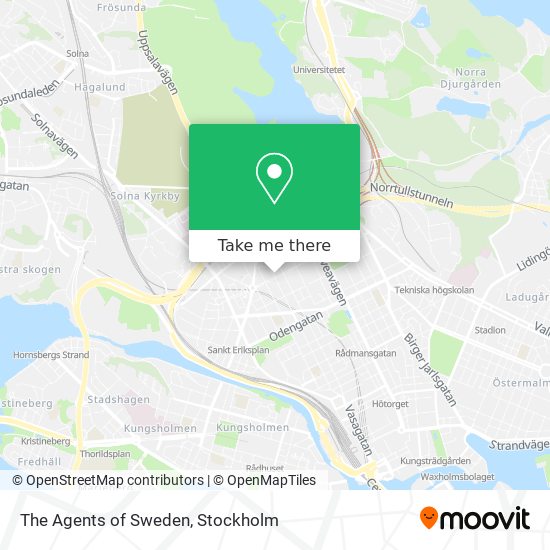 The Agents of Sweden map
