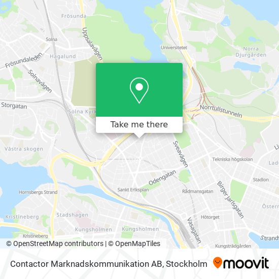 Contactor Marknadskommunikation AB map