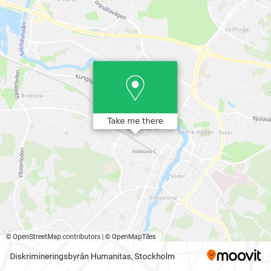 Diskrimineringsbyrån Humanitas map