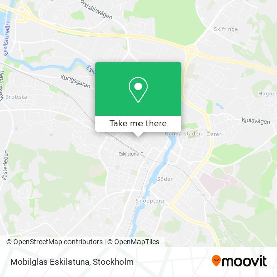 Mobilglas Eskilstuna map