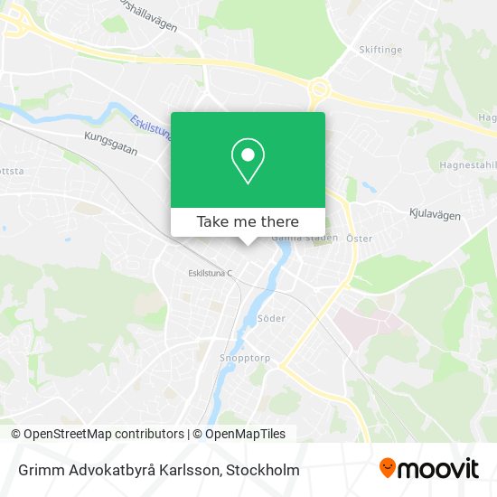 Grimm Advokatbyrå Karlsson map