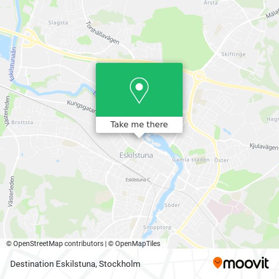 Destination Eskilstuna map