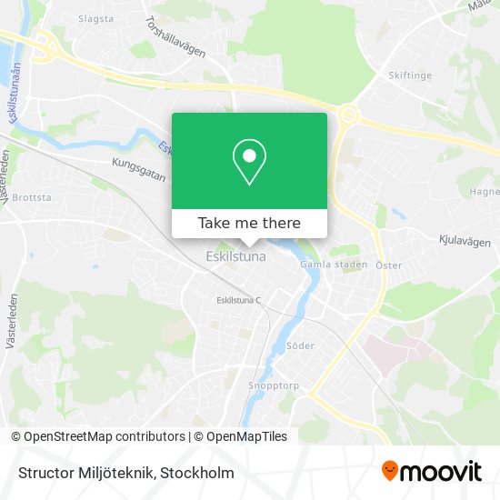 Structor Miljöteknik map