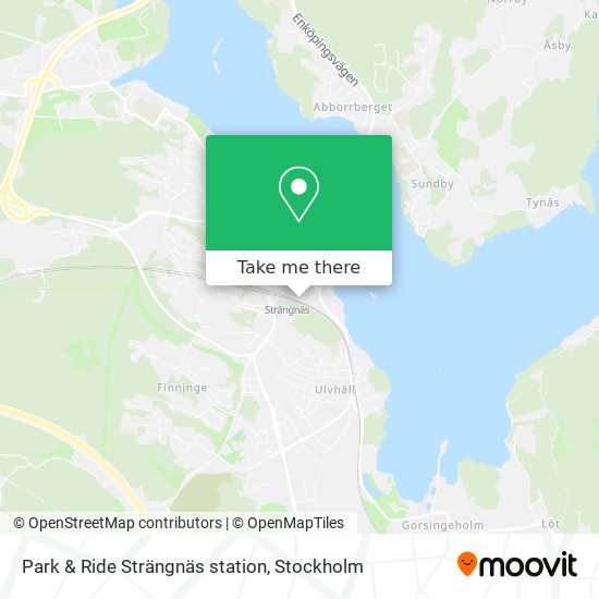 Park & Ride Strängnäs station map