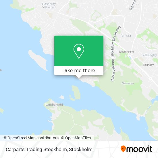 Carparts Trading Stockholm map