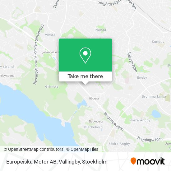 Europeiska Motor AB, Vällingby map