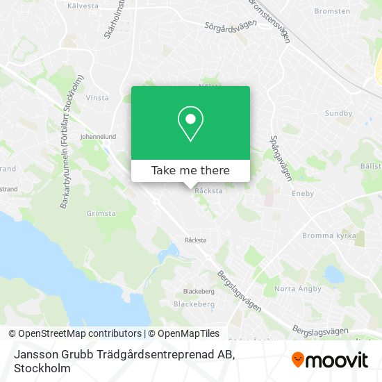 Jansson Grubb Trädgårdsentreprenad AB map