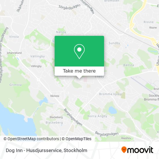 Dog Inn - Husdjursservice map
