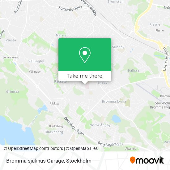 Bromma sjukhus Garage map