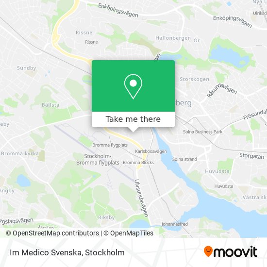 Im Medico Svenska map