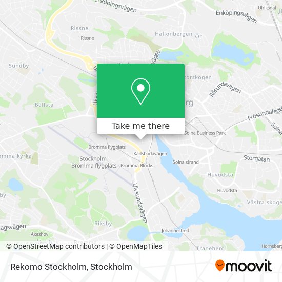Rekomo Stockholm map