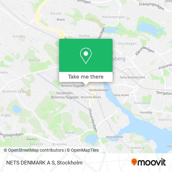 NETS DENMARK A S map