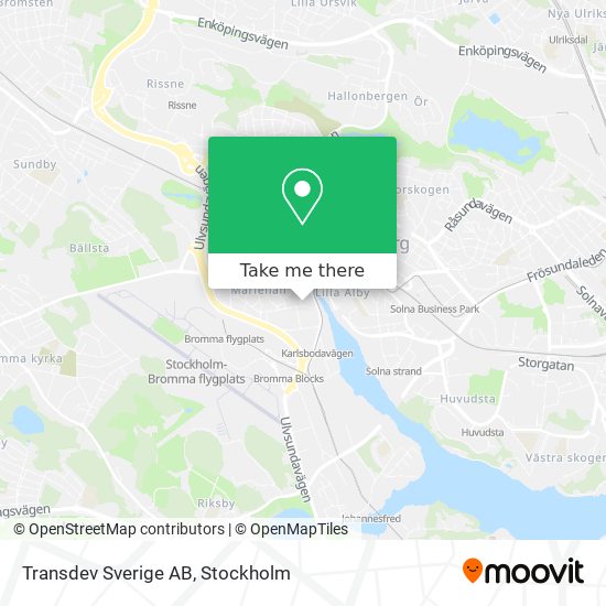 Transdev Sverige AB map