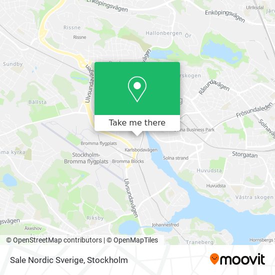 Sale Nordic Sverige map