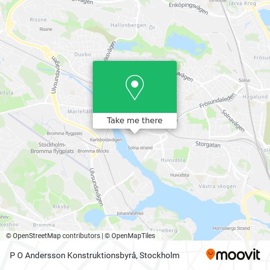 P O Andersson Konstruktionsbyrå map