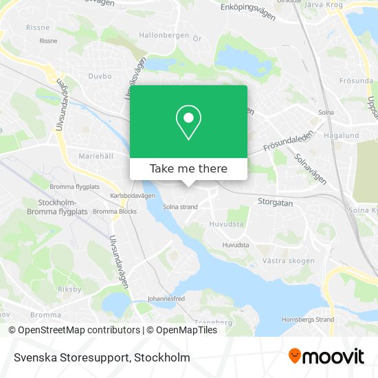 Svenska Storesupport map