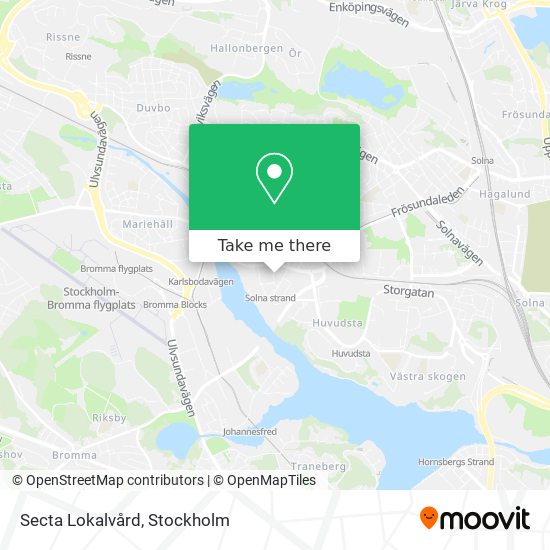 Secta Lokalvård map