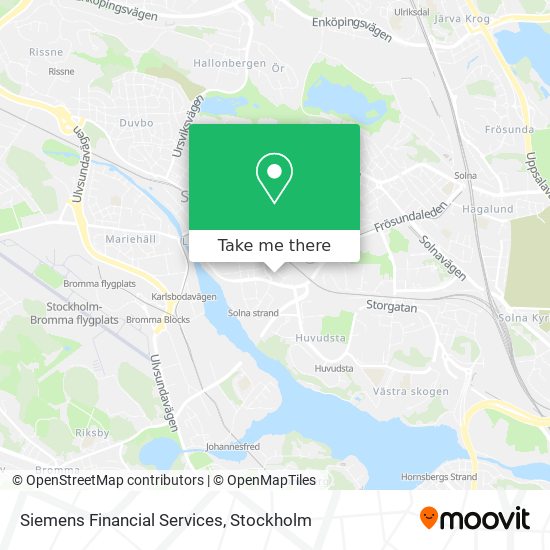 Siemens Financial Services map