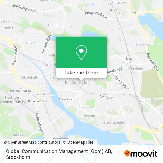 Global Communication Management (Gcm) AB map