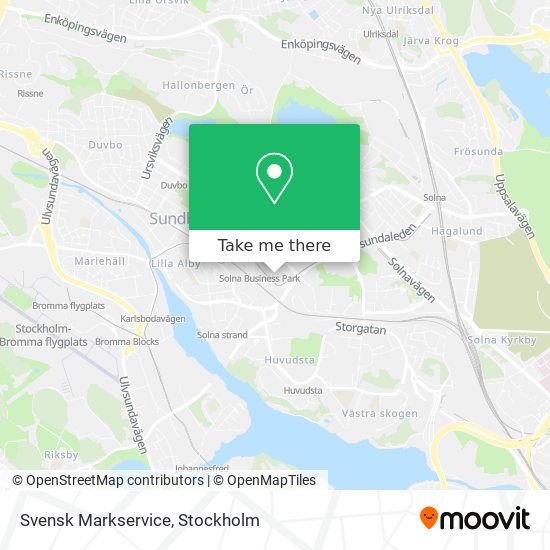 Svensk Markservice map