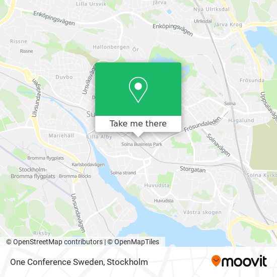 One Conference Sweden map