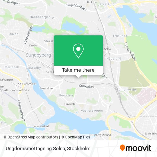 Ungdomsmottagning Solna map