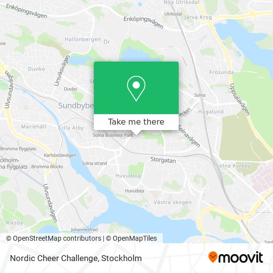 Nordic Cheer Challenge map