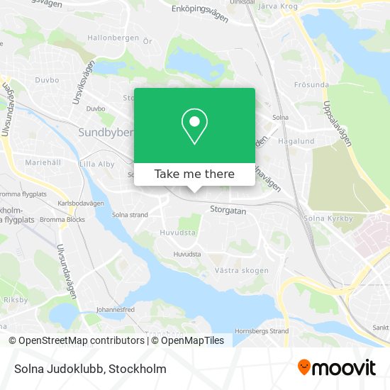 Solna Judoklubb map