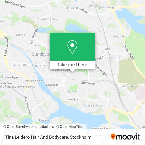 Tina Leiderö Hair And Bodycare map