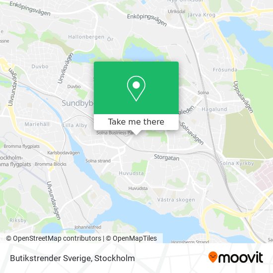 Butikstrender Sverige map