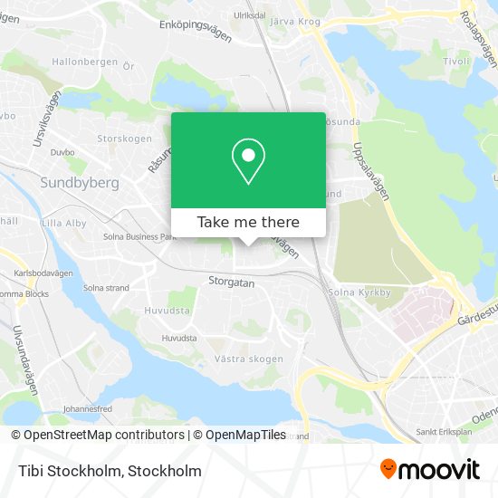 Tibi Stockholm map