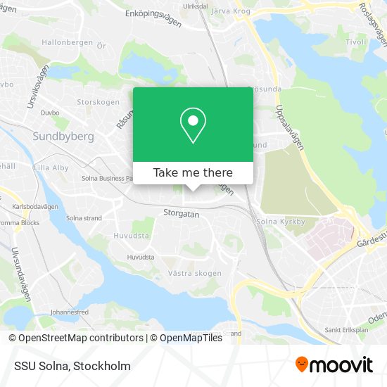 SSU Solna map