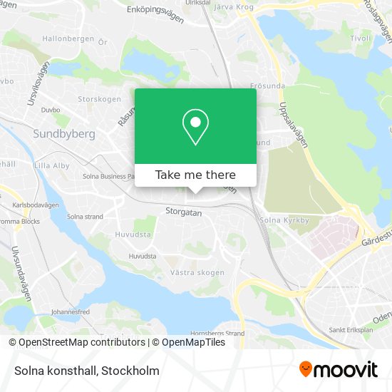 Solna konsthall map