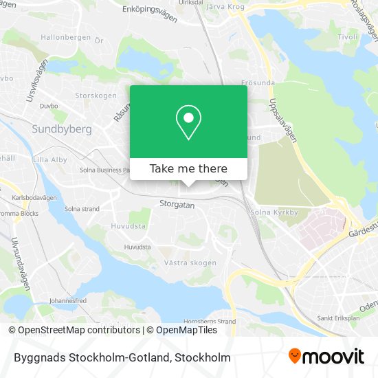 Byggnads Stockholm-Gotland map