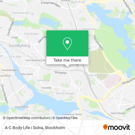 A-C Body Life i Solna map