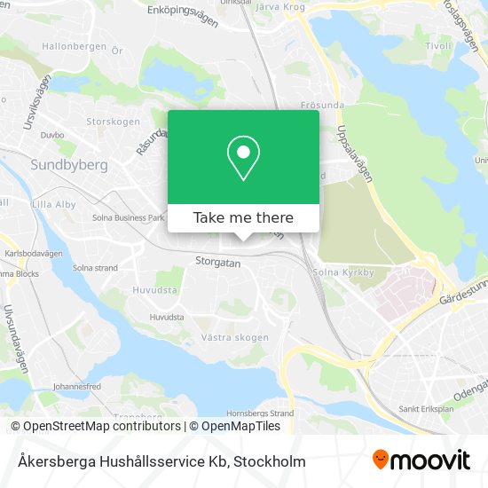 Åkersberga Hushållsservice Kb map