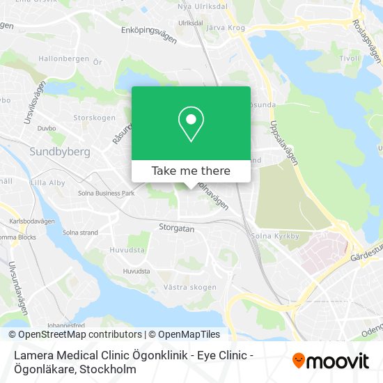 Lamera Medical Clinic Ögonklinik - Eye Clinic - Ögonläkare map