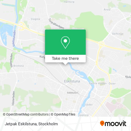 Jetpak Eskilstuna map